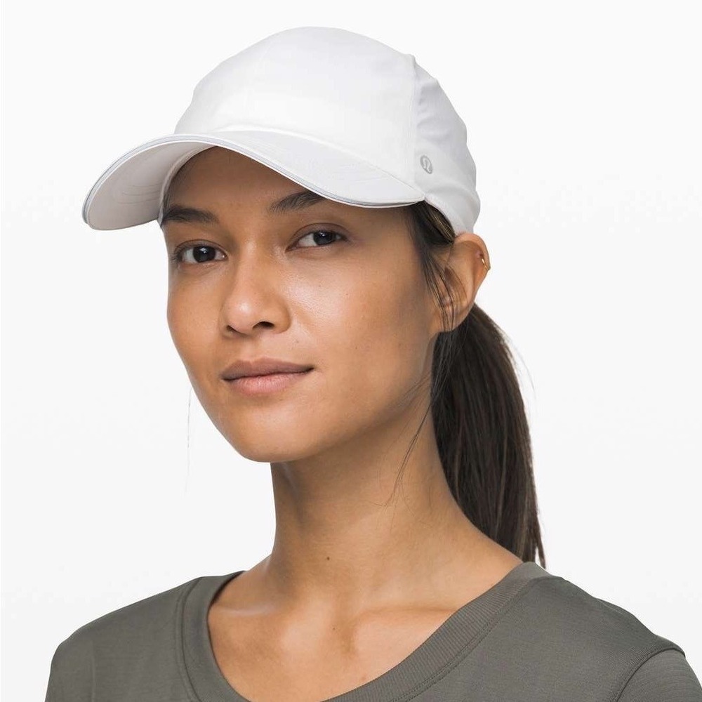 Lululemon Fast and Free Running‎ Hat Women OS White Performance Athletic Cap
